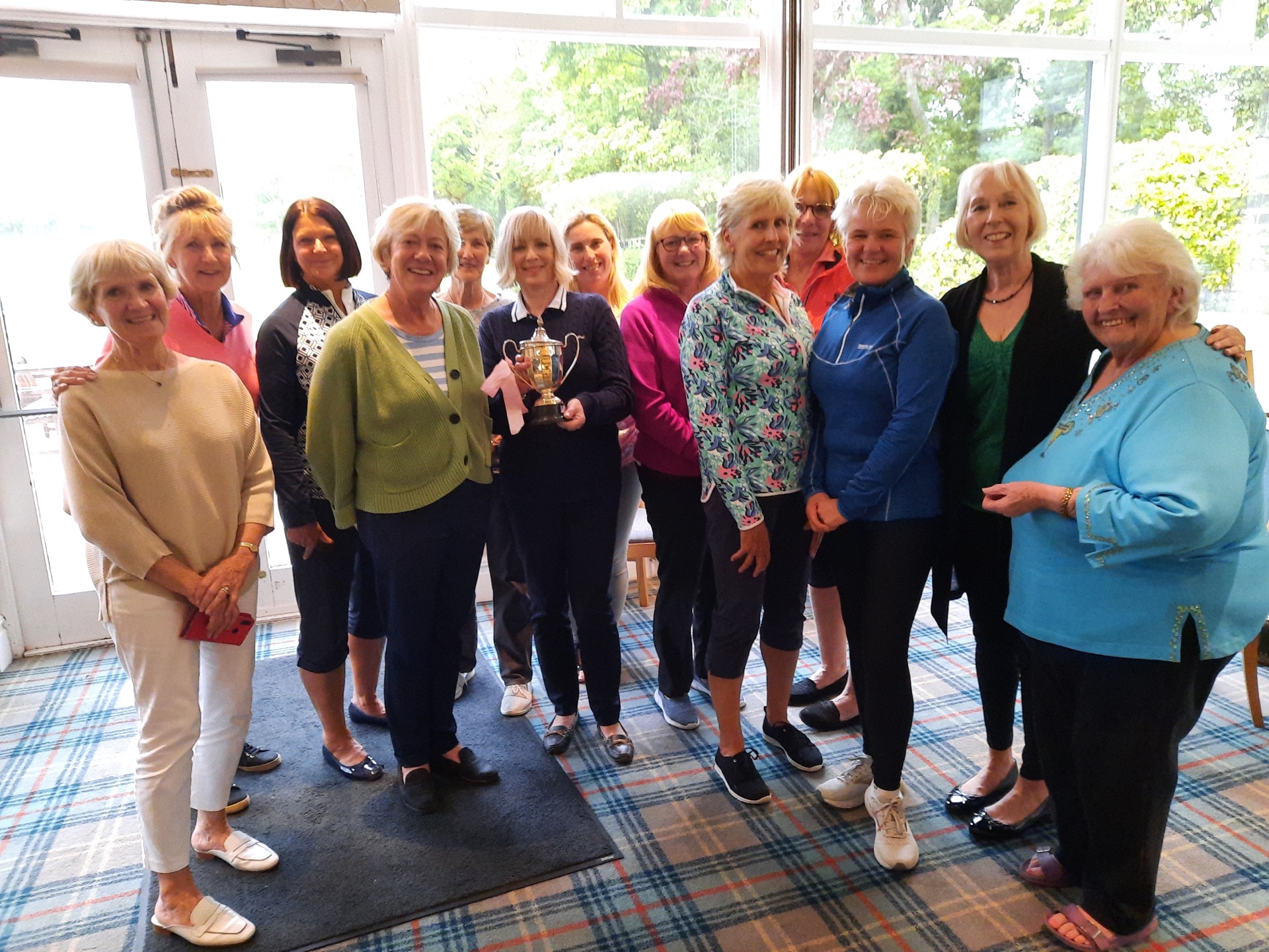 Ladies members celebrating victory